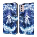 For Motorola Moto G42 Crystal Painted Leather Phone case(Magic Fairy)