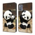 For Motorola Moto G50 Crystal Painted Leather Phone case(Panda)