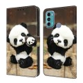 For Motorola Moto G60/G40 Fusion Crystal Painted Leather Phone case(Panda)