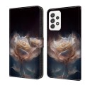 For OPPO A94 5G/A95 5G Crystal Painted Leather Phone case(Peony)