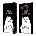 For Nokia 3.4/5.4 Crystal Painted Leather Phone case(Dont Touch My Phone)