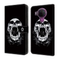 For Nokia 3.4/5.4 Crystal Painted Leather Phone case(Skull)