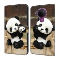 For Nokia 3.4/5.4 Crystal Painted Leather Phone case(Panda)