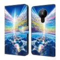 For Nokia 5.3 Crystal Painted Leather Phone case(Colorful Sky)