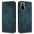 For Xiaomi Redmi Note 10 / Note 10S 4G Retro Elephant Embossed Leather Phone Case(Green)