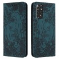 For Xiaomi Redmi Note 11 / Note 11S 4G Global Retro Elephant Embossed Leather Phone Case(Green)