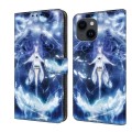 For iPhone 13 Pro Crystal Painted Leather Phone case(Magic Fairy)