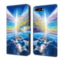 For iPhone 8 Plus/7 Plus Crystal Painted Leather Phone case(Colorful Sky)