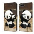 For iPhone SE 2022/2020/8/7 Crystal Painted Leather Phone case(Panda)