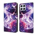 For Honor X8 4G Crystal Painted Leather Phone case(Unicorn)