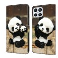 For Honor X8 4G Crystal Painted Leather Phone case(Panda)