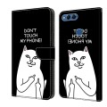 For Honor 9 Lite Crystal Painted Leather Phone case(Dont Touch My Phone)