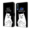 For Honor 20 lite/10 Lite Crystal Painted Leather Phone case(Dont Touch My Phone)