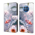 For Honor 50 Lite Crystal Painted Leather Phone case(Koi)