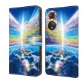 For Honor 50 Crystal Painted Leather Phone case(Colorful Sky)