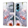 For Honor 90 Lite Crystal Painted Leather Phone case(Koi)