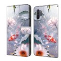 For Samsung Galaxy A32 4G Crystal Painted Leather Phone case(Koi)