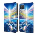 For Samsung Galaxy A42 5G/M42 5G Crystal Painted Leather Phone case(Colorful Sky)