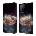 For Xiaomi 11T Pro Crystal Painted Leather Phone case(Peony)