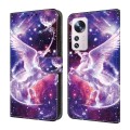 For Xiaomi 12 Crystal Painted Leather Phone case(Unicorn)