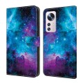 For Xiaomi 12 Crystal Painted Leather Phone case(Starry Sky)