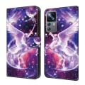 For Xiaomi 12T Pro Crystal Painted Leather Phone case(Unicorn)