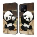 For Xiaomi 13 Crystal Painted Leather Phone case(Panda)