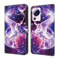 For Xiaomi 13 Lite Crystal Painted Leather Phone case(Unicorn)