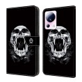 For Xiaomi 13 Lite Crystal Painted Leather Phone case(Skull)