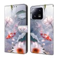For Xiaomi 13 Pro Crystal Painted Leather Phone case(Koi)