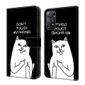 For Xiaomi Redmi Note 11 Pro 4G Global Crystal Painted Leather Phone case(Dont Touch My Phone)