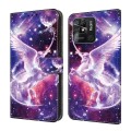 For Xiaomi Redmi 10C Global Crystal Painted Leather Phone case(Unicorn)