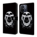 For Xiaomi Redmi 13C Crystal Painted Leather Phone case(Skull)