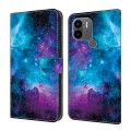 For Xiaomi Redmi A1/A1+ Crystal Painted Leather Phone case(Starry Sky)