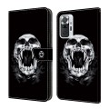 For Xiaomi Redmi Note 10 Pro Crystal Painted Leather Phone case(Skull)