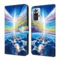 For Xiaomi Redmi Note 10 Pro Crystal Painted Leather Phone case(Colorful Sky)