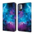 For Xiaomi Redmi Note 10 5G Crystal Painted Leather Phone case(Starry Sky)