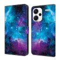 For Xiaomi Redmi Note 13 Pro+ Crystal Painted Leather Phone case(Starry Sky)
