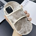 For iPhone 15 Creative Denim Slipper Design TPU Phone Case(Grey)