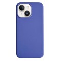For iPhone 15 Pure Color Leather Magsafe Magnetic Phone Case(Blue)