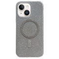 For iPhone 15 Glitter MagSafe Magnetic TPU Phone Case(Silver)