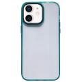 For iPhone 12 2 in 1 Acrylic Transparent Shockproof Phone Case(Green)
