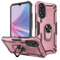 For OPPO A78 5G/A58 5G Warship Armor 2 in 1 Shockproof Phone Case(Rose Gold)