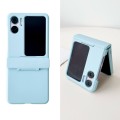 For OPPO Find N2 Flip Skin Feel PC Full Coverage Shockproof Phone Case(Light Blue)