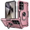 For Samsung Galaxy S24 Ultra 5G Warship Armor 2 in 1 Shockproof Phone Case(Rose Gold)