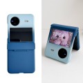 For vivo X Flip Skin Feel PC Full Coverage Shockproof Phone Case(Dark Blue+Light Blue)
