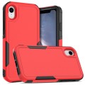 For iPhone XR 2 in 1 PC + TPU Phone Case(Red)