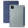 For Xiaomi Pad 6S Pro Clear Acrylic Deformation Leather Tablet Case with Pen Slot(Lavender Purple)