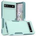 For Google Pixel 6a 2 in 1 PC + TPU Phone Case(Light Green)