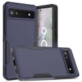 For Google Pixel 6a 2 in 1 PC + TPU Phone Case(Dark Blue)